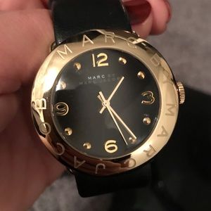 Marc by Marc Jacobs Amy Strap Black Gold